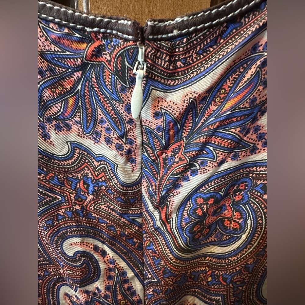 Theory Multicolor Paisley Dress. Size 12-Fits Like A 10. 💯 Silk. Bundle 4 Deals! - Picture 8 of 13